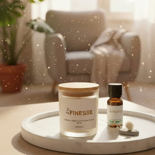 Olio essenziale con candela